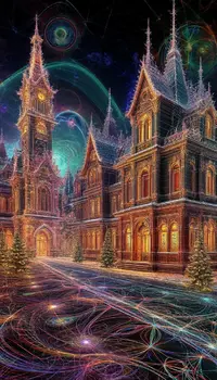 0889 Новогодняя деревня .webp