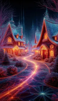 0891 Новогодняя деревня .webp