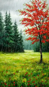 010383 Дождь лес гуашь.webp