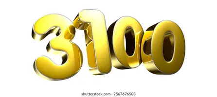 golden-number-3100-3d-illustration-260nw-2567676503.webp
